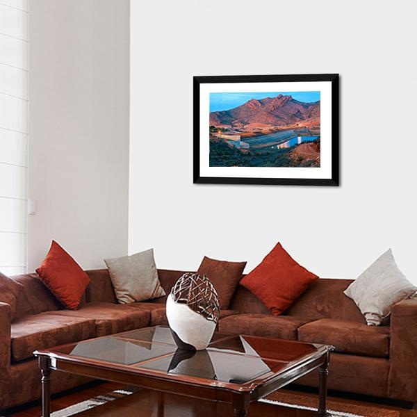 Barrage Youssef Ibn Tachfin Canvas Wall Art-3 Horizontal-Gallery Wrap-25" x 16"-Tiaracle