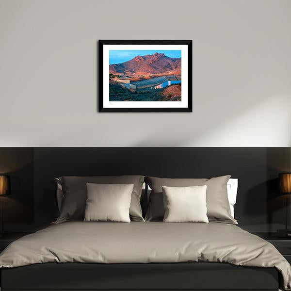 Barrage Youssef Ibn Tachfin Canvas Wall Art-3 Horizontal-Gallery Wrap-25" x 16"-Tiaracle