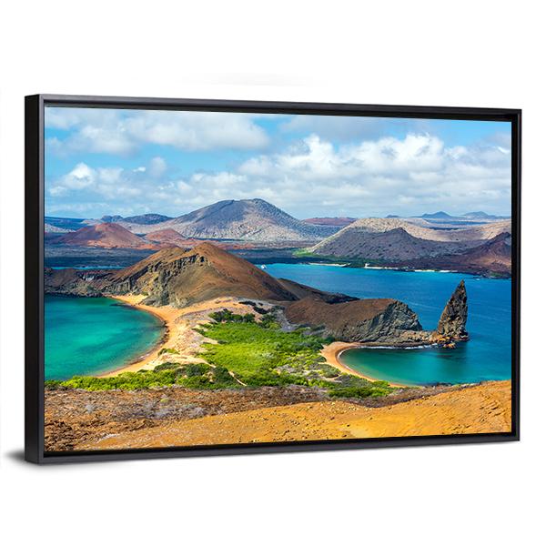 Bartolome Island Ecuador Panoramic Canvas Wall Art-1 Piece-36" x 12"-Tiaracle