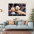 Baseball Bat Hitting Ball Canvas Wall Art-4 Horizontal-Gallery Wrap-34" x 24"-Tiaracle