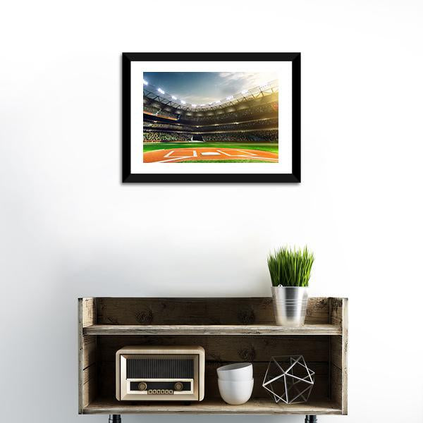 Baseball Grand Arena Canvas Wall Art-1 Piece-Framed Print-20" x 16"-Tiaracle