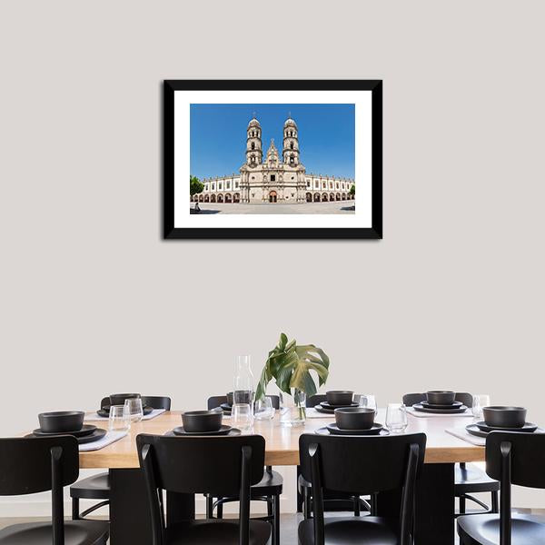 Basilica de Zapopan Canvas Wall Art-3 Horizontal-Gallery Wrap-25" x 16"-Tiaracle