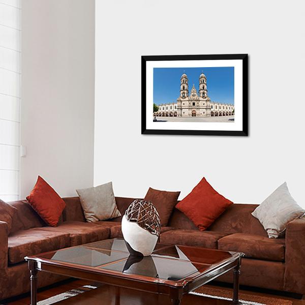 Basilica de Zapopan Canvas Wall Art-3 Horizontal-Gallery Wrap-25" x 16"-Tiaracle