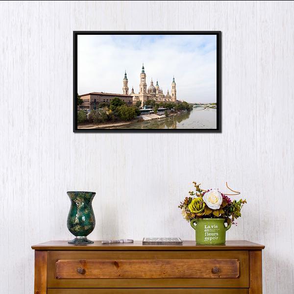 Roman Catholic Church Spain Panoramic Canvas Wall Art-1 Piece-36" x 12"-Tiaracle