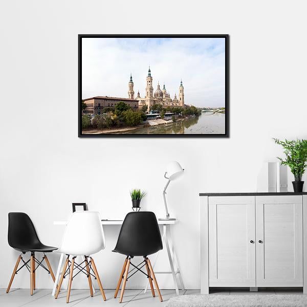Roman Catholic Church Spain Panoramic Canvas Wall Art-1 Piece-36" x 12"-Tiaracle