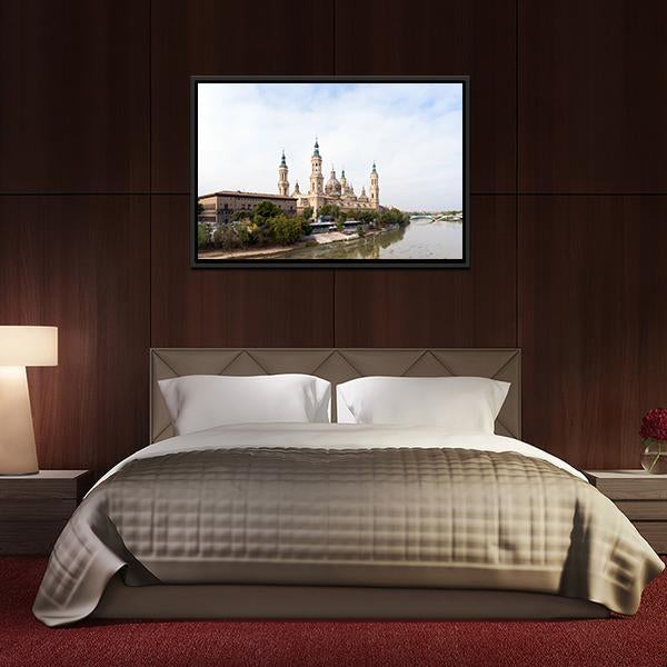 Roman Catholic Church Spain Panoramic Canvas Wall Art-1 Piece-36" x 12"-Tiaracle