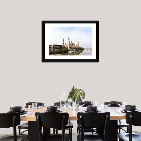 Roman Catholic Church Spain Panoramic Canvas Wall Art-1 Piece-36" x 12"-Tiaracle