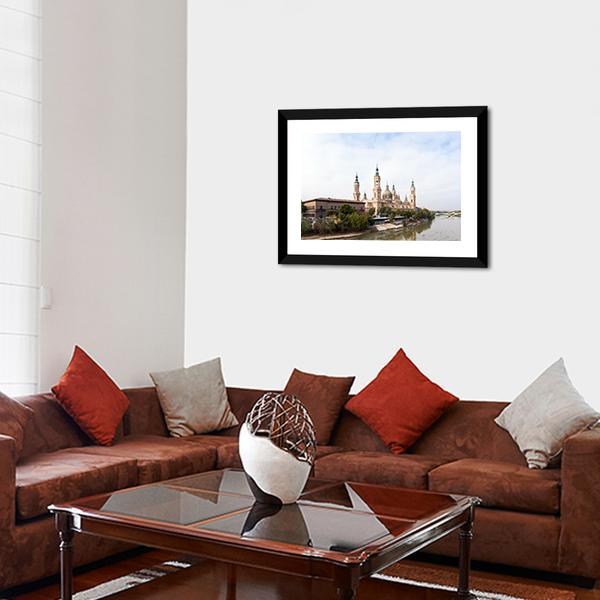 Roman Catholic Church Spain Panoramic Canvas Wall Art-1 Piece-36" x 12"-Tiaracle