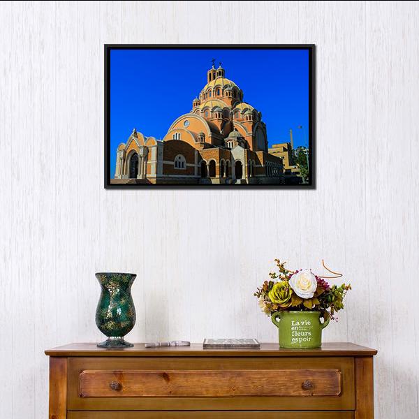 Basilica Of Saint Paul Canvas Wall Art-1 Piece-Floating Frame-24" x 16"-Tiaracle