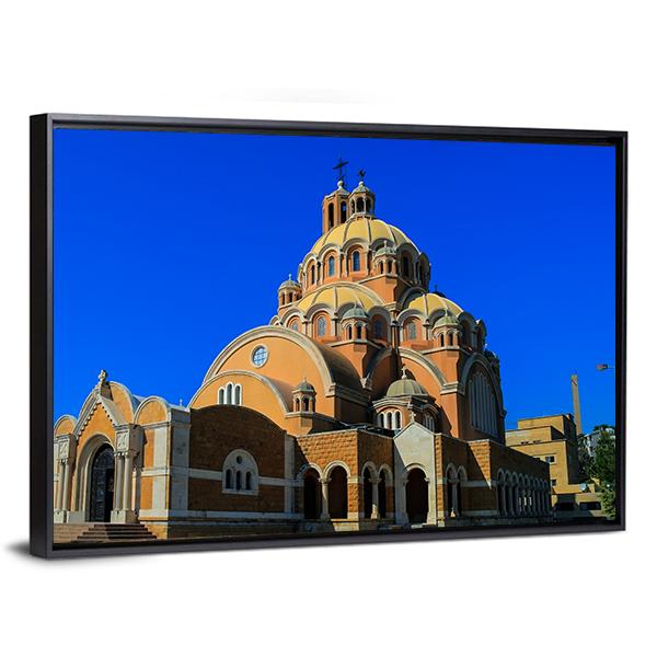 Basilica Of Saint Paul Canvas Wall Art-3 Horizontal-Gallery Wrap-25" x 16"-Tiaracle