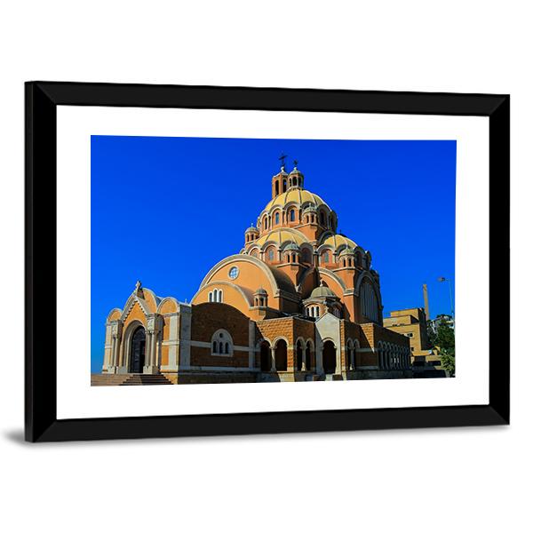 Basilica Of Saint Paul Canvas Wall Art-3 Horizontal-Gallery Wrap-25" x 16"-Tiaracle
