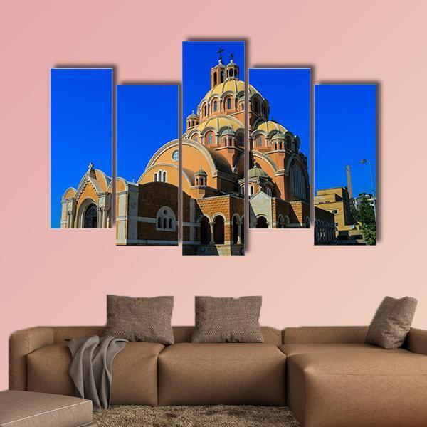 Basilica Of Saint Paul Canvas Wall Art-5 Pop-Gallery Wrap-47" x 32"-Tiaracle
