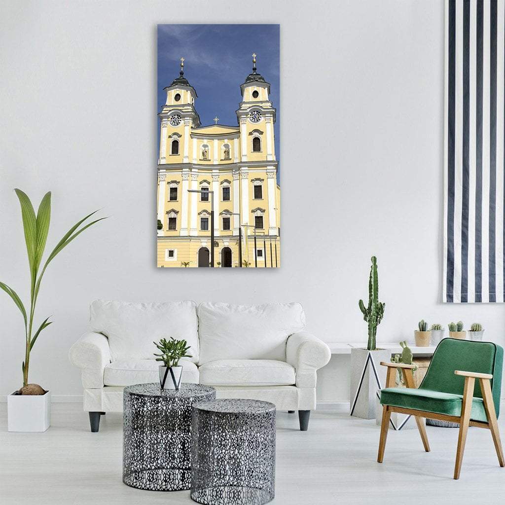 Basilica St Michael Mondsee Austria Vertical Canvas Wall Art-1 Vertical-Gallery Wrap-12" x 24"-Tiaracle