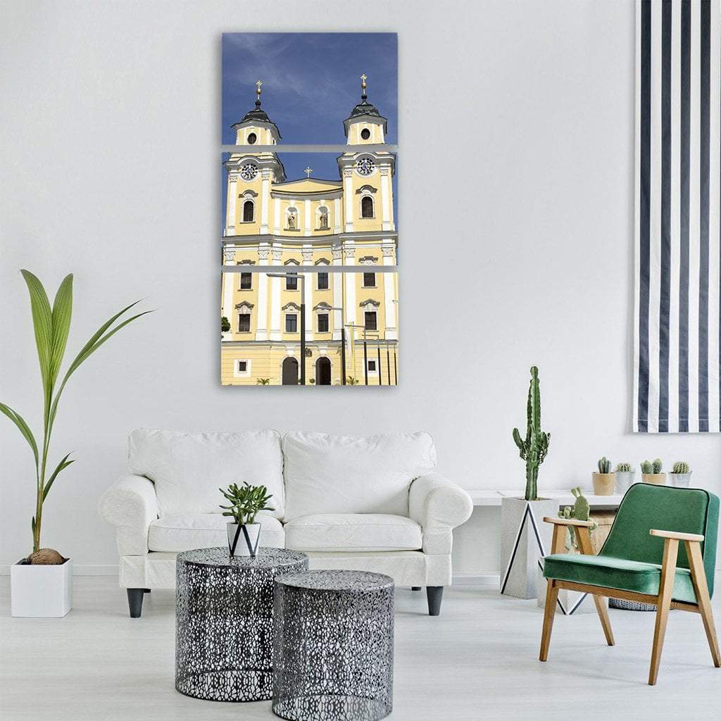 Basilica St Michael Mondsee Austria Vertical Canvas Wall Art-1 Vertical-Gallery Wrap-12" x 24"-Tiaracle