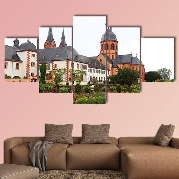 Basilica St Marcellinus & Peter Canvas Wall Art-5 Star-Gallery Wrap-62" x 32"-Tiaracle