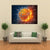 Basketball Ball On Fire Canvas Wall Art-1 Piece-Gallery Wrap-36" x 24"-Tiaracle