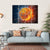 Basketball Ball On Fire Canvas Wall Art-1 Piece-Gallery Wrap-36" x 24"-Tiaracle