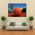 Basketball On Outdoor Court Canvas Wall Art-4 Horizontal-Gallery Wrap-34" x 24"-Tiaracle