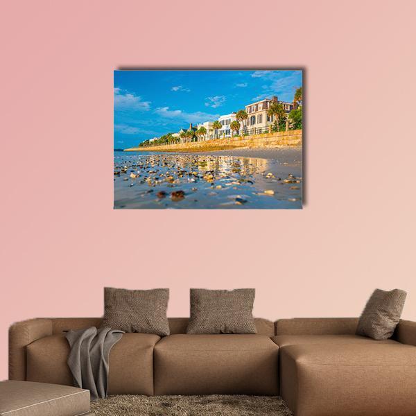Battery Park In The Historic Waterfront Area Of Charleston Canvas Wall Art-1 Piece-Gallery Wrap-48" x 32"-Tiaracle