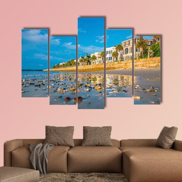 Battery Park In The Historic Waterfront Area Of Charleston Canvas Wall Art-5 Pop-Gallery Wrap-47" x 32"-Tiaracle