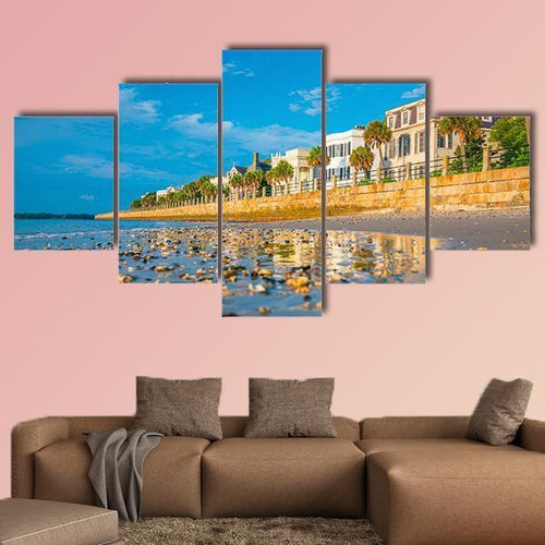 Battery Park In The Historic Waterfront Area Of Charleston Canvas Wall Art-5 Star-Gallery Wrap-62" x 32"-Tiaracle
