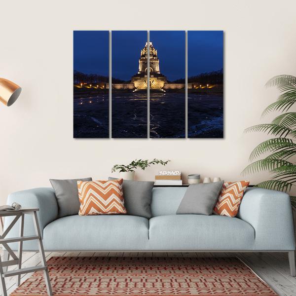 Battle Military Tower Germany Canvas Wall Art-4 Horizontal-Gallery Wrap-34" x 24"-Tiaracle