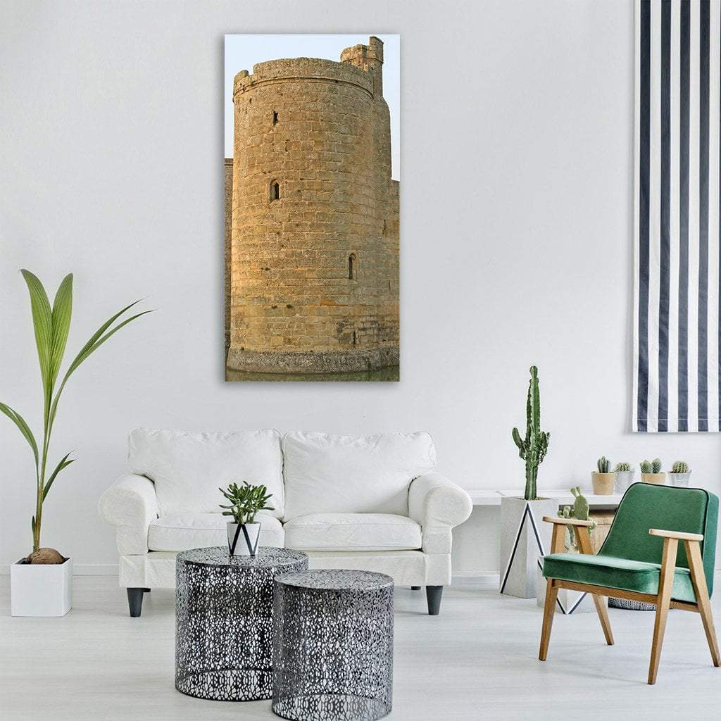 Battlements Of Britain British Bulwark Castle Vertical Canvas Wall Art-1 Vertical-Gallery Wrap-12" x 24"-Tiaracle