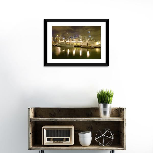 Battleship HMAS Vampire Canvas Wall Art-1 Piece-Framed Print-20" x 16"-Tiaracle