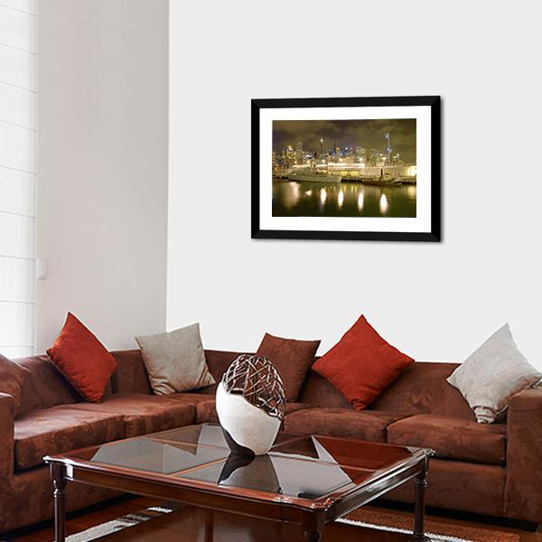 Battleship HMAS Vampire Canvas Wall Art-3 Horizontal-Gallery Wrap-25" x 16"-Tiaracle