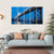 Bay Bridge At Twilight Canvas Wall Art-5 Horizontal-Gallery Wrap-22" x 12"-Tiaracle