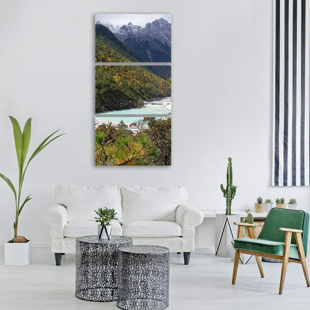 Bay In Yunnan Province China Vertical Canvas Wall Art-1 Vertical-Gallery Wrap-12" x 24"-Tiaracle