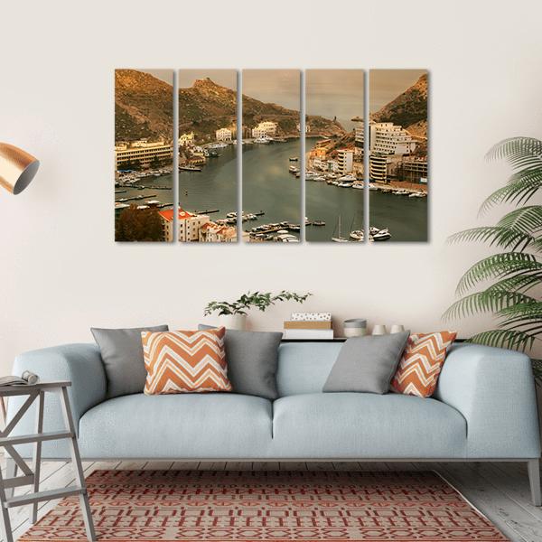 Bay Of Balaklava Crimea Canvas Wall Art-5 Horizontal-Gallery Wrap-22" x 12"-Tiaracle