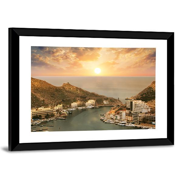 Bay Of Balaklava Crimea Canvas Wall Art-5 Horizontal-Gallery Wrap-22" x 12"-Tiaracle