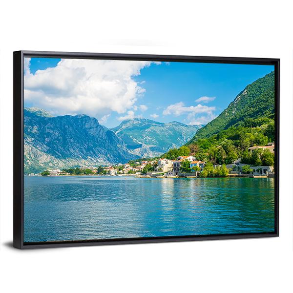 Bay Of Kotor Canvas Wall Art-3 Horizontal-Gallery Wrap-25" x 16"-Tiaracle