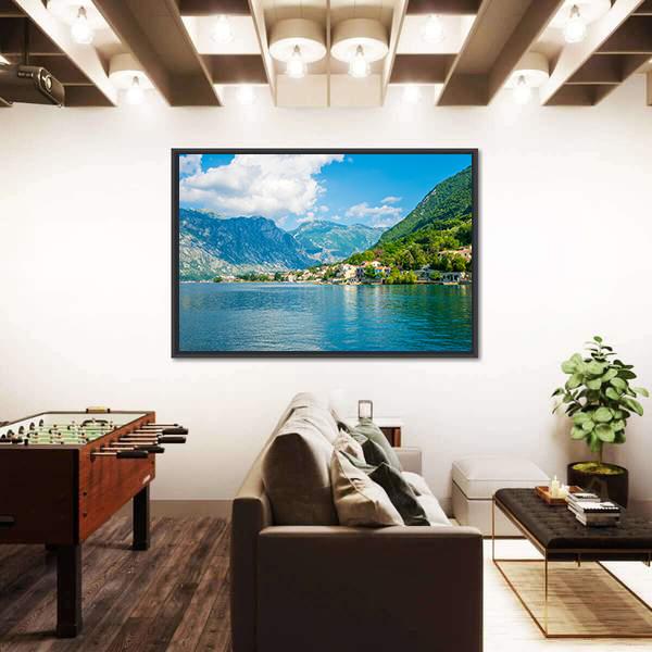 Bay Of Kotor Canvas Wall Art-3 Horizontal-Gallery Wrap-25" x 16"-Tiaracle