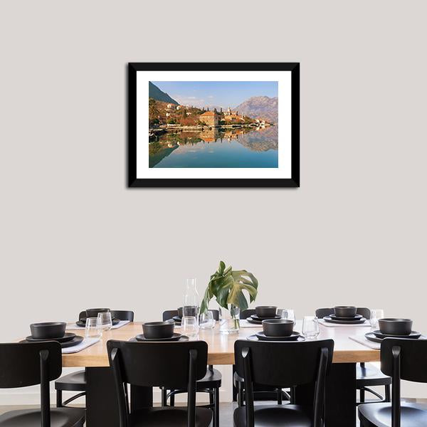 Bay Of Kotor Near Prcanj Town Canvas Wall Art-3 Horizontal-Gallery Wrap-25" x 16"-Tiaracle