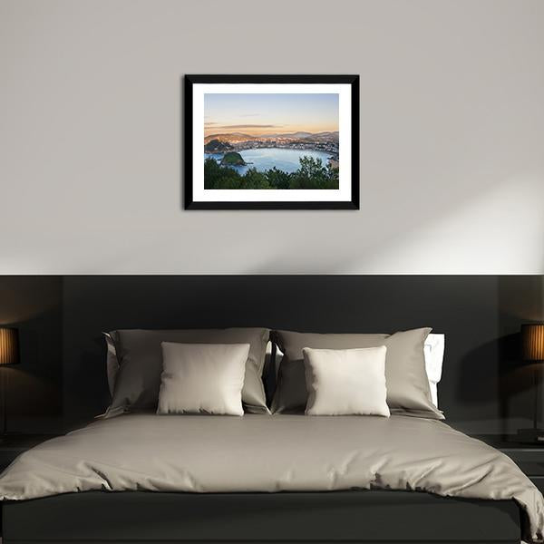 Bay Of San Sebastian Panoramic Canvas Wall Art-1 Piece-36" x 12"-Tiaracle