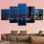 Bay With Skyscraper Lebanon Canvas Wall Art-5 Pop-Gallery Wrap-47" x 32"-Tiaracle