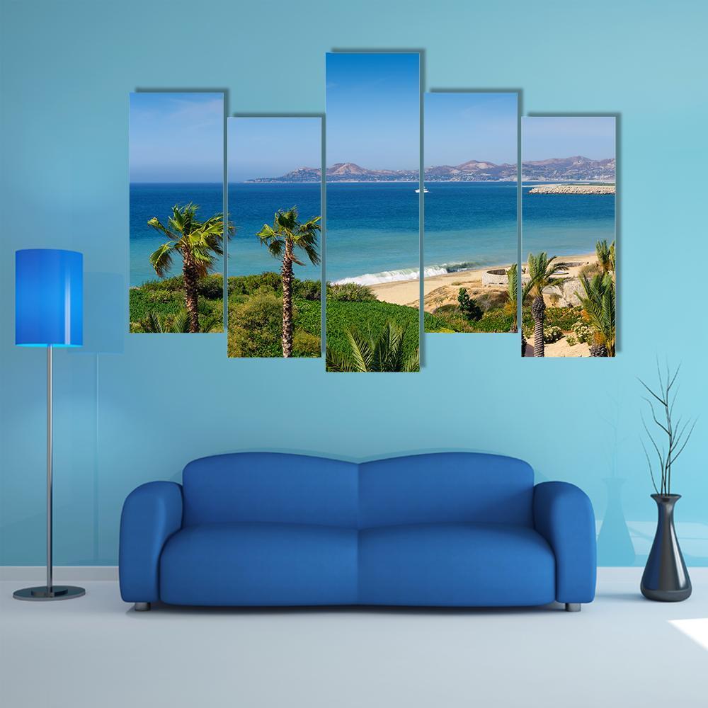 Beach &amp; Coastline Mexico Canvas Wall Art-5 Pop-Gallery Wrap-47" x 32"-Tiaracle