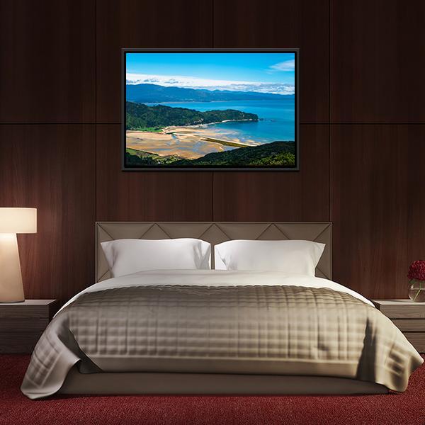 Beach &amp; Coastline New Zealand Canvas Wall Art-3 Horizontal-Gallery Wrap-25" x 16"-Tiaracle