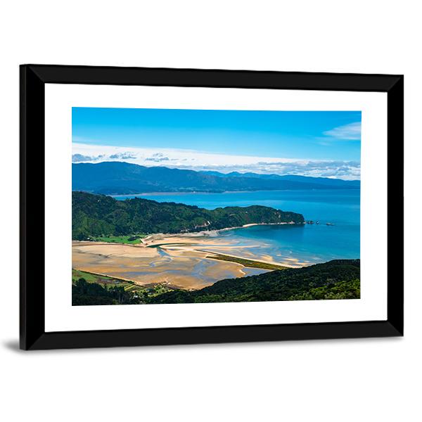 Beach &amp; Coastline New Zealand Canvas Wall Art-3 Horizontal-Gallery Wrap-25" x 16"-Tiaracle