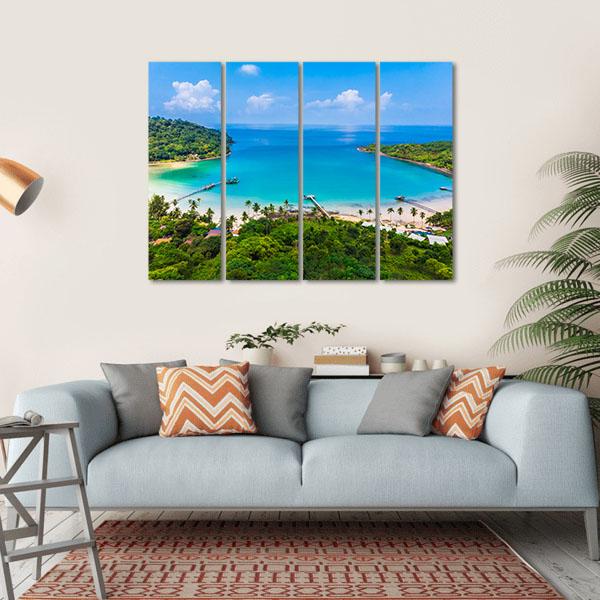 Beach &amp; Sea Canvas Wall Art-4 Horizontal-Gallery Wrap-34" x 24"-Tiaracle