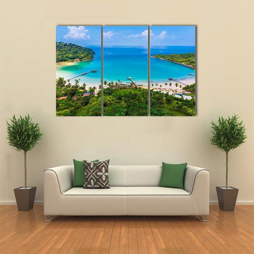 Beach &amp; Sea Canvas Wall Art-3 Horizontal-Gallery Wrap-37" x 24"-Tiaracle