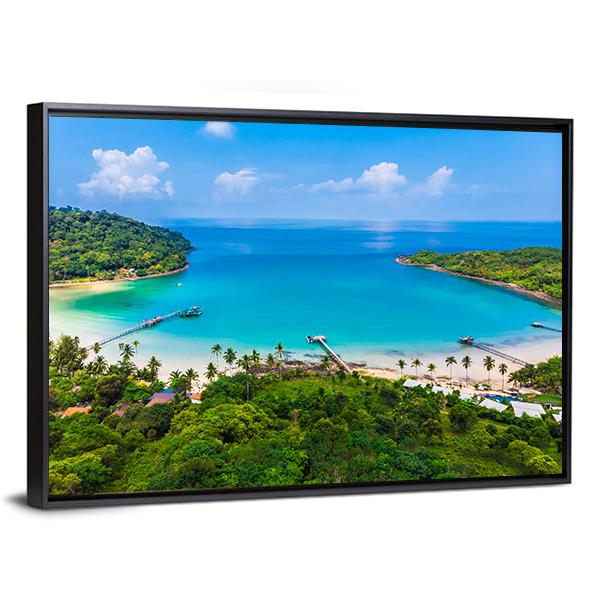 Beach & Sea Canvas Wall Art-3 Horizontal-Gallery Wrap-25" x 16"-Tiaracle