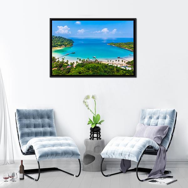 Beach & Sea Canvas Wall Art-3 Horizontal-Gallery Wrap-25" x 16"-Tiaracle