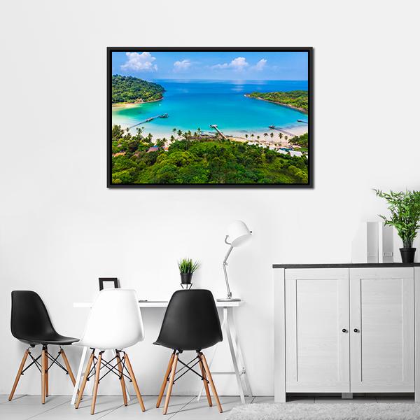 Beach & Sea Canvas Wall Art-3 Horizontal-Gallery Wrap-25" x 16"-Tiaracle