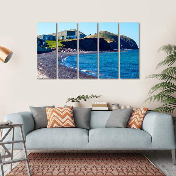 Beach At La Grave Canvas Wall Art-5 Horizontal-Gallery Wrap-22" x 12"-Tiaracle