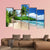 Beach At Mahe Island Canvas Wall Art-3 Horizontal-Gallery Wrap-37" x 24"-Tiaracle