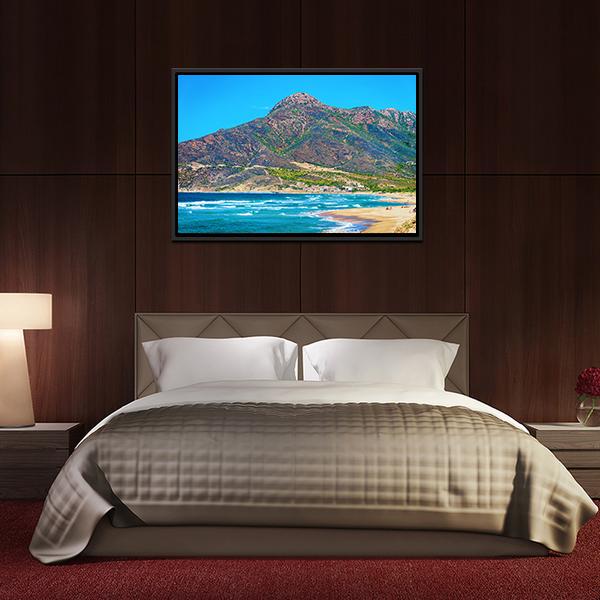Mediterranean Sea In Buggerru Canvas Wall Art-3 Horizontal-Gallery Wrap-25" x 16"-Tiaracle