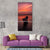 Boat At Sunset In Sea Vertical Canvas Wall Art-1 Vertical-Gallery Wrap-12" x 24"-Tiaracle